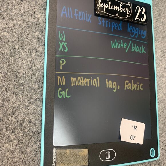 Allfenix Striped Legging Womens XS Extra Small White Black High Rise Pull On - Picture 8 of 9